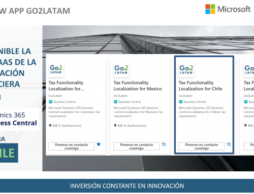 La localización para Chile de Go2Latam en Business Central ya está disponible en Microsoft AppSource